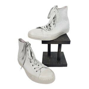 Converse Men's CTAS Laser Tech Tuff High Top Silver/Mouse Sneakers 155183C Sz 7